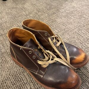 Men's Brown Leather Boots Allen and Edmonds
